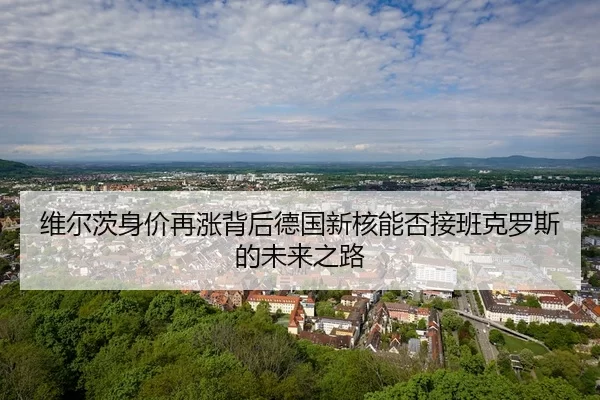 维尔茨身价再涨背后德国新核能否接班克罗斯的未来之路