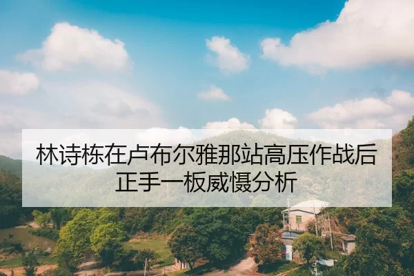 林诗栋在卢布尔雅那站高压作战后正手一板威慑分析